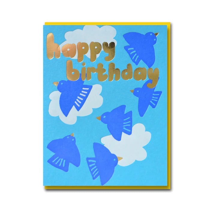 Birds In Flight Birthday Card