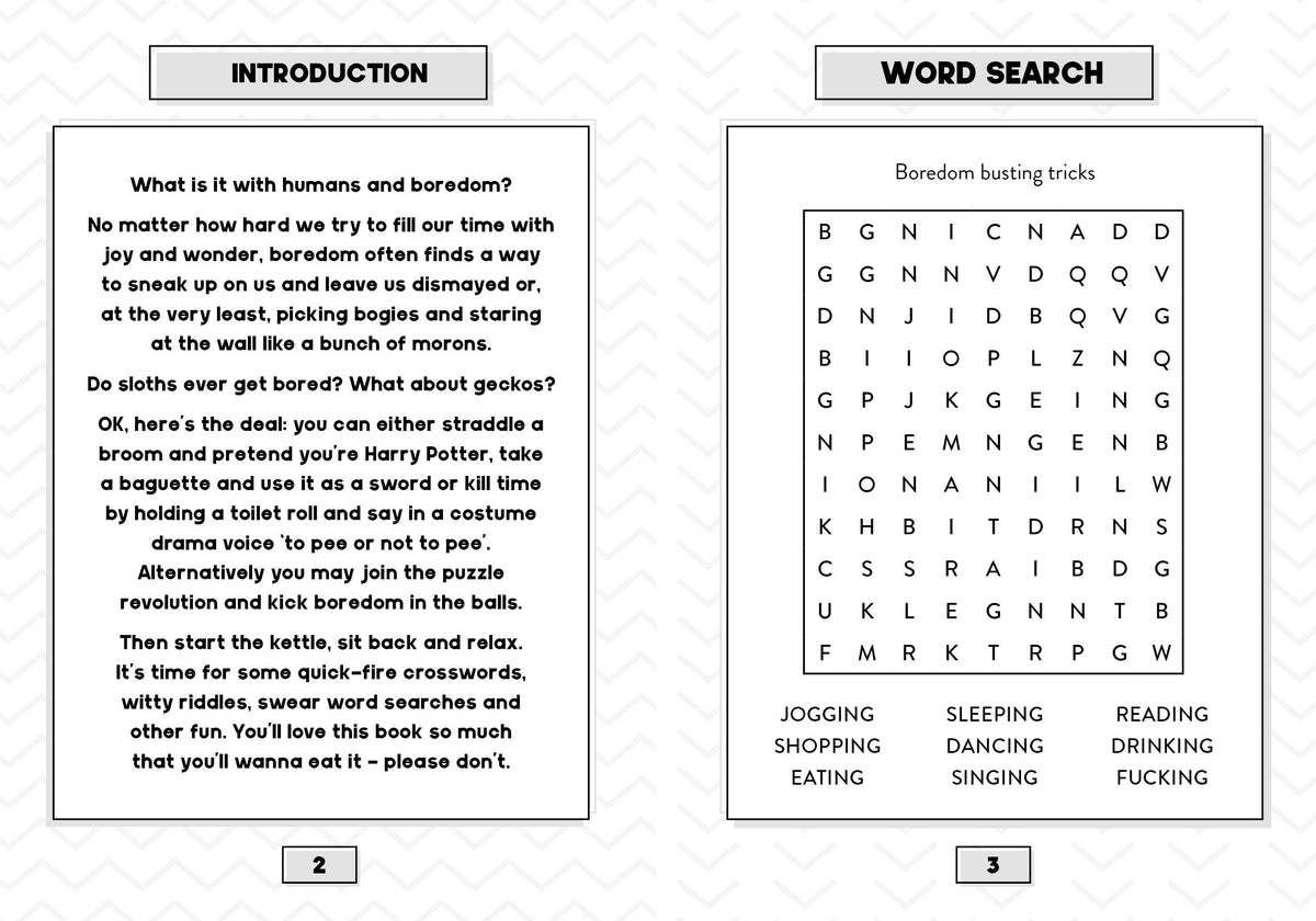 Bored As F*ck Puzzle Book