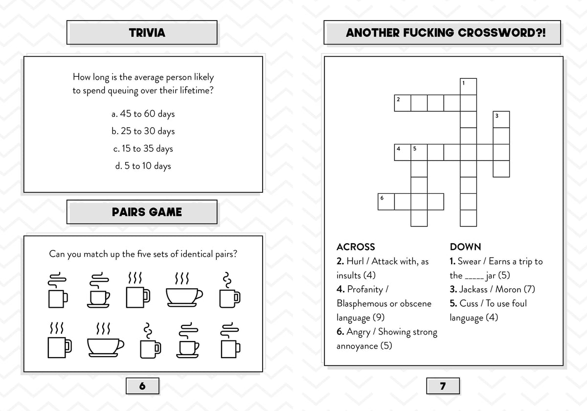 Bored As F*ck Puzzle Book