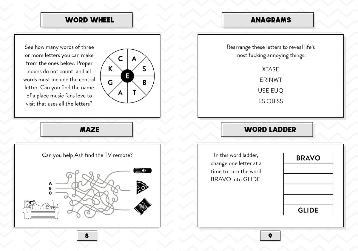 Bored As F*ck Puzzle Book