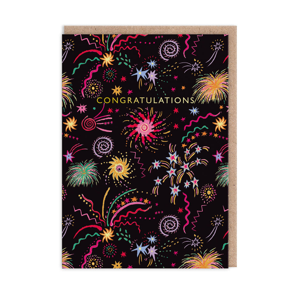 Fireworks Congratulations Card