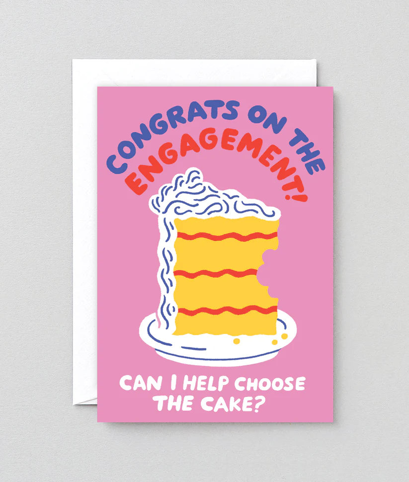 Choose The Cake Engagement Card