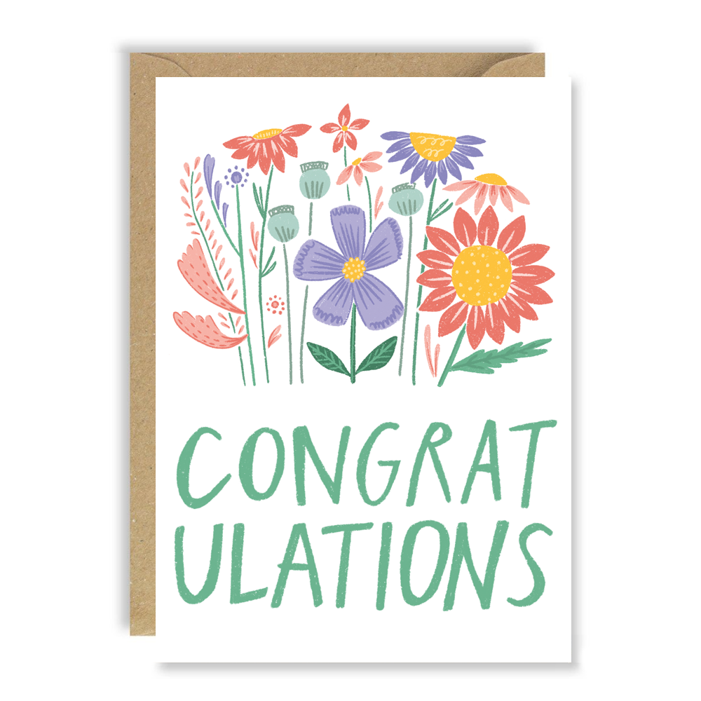 Congratulations Flowers Card