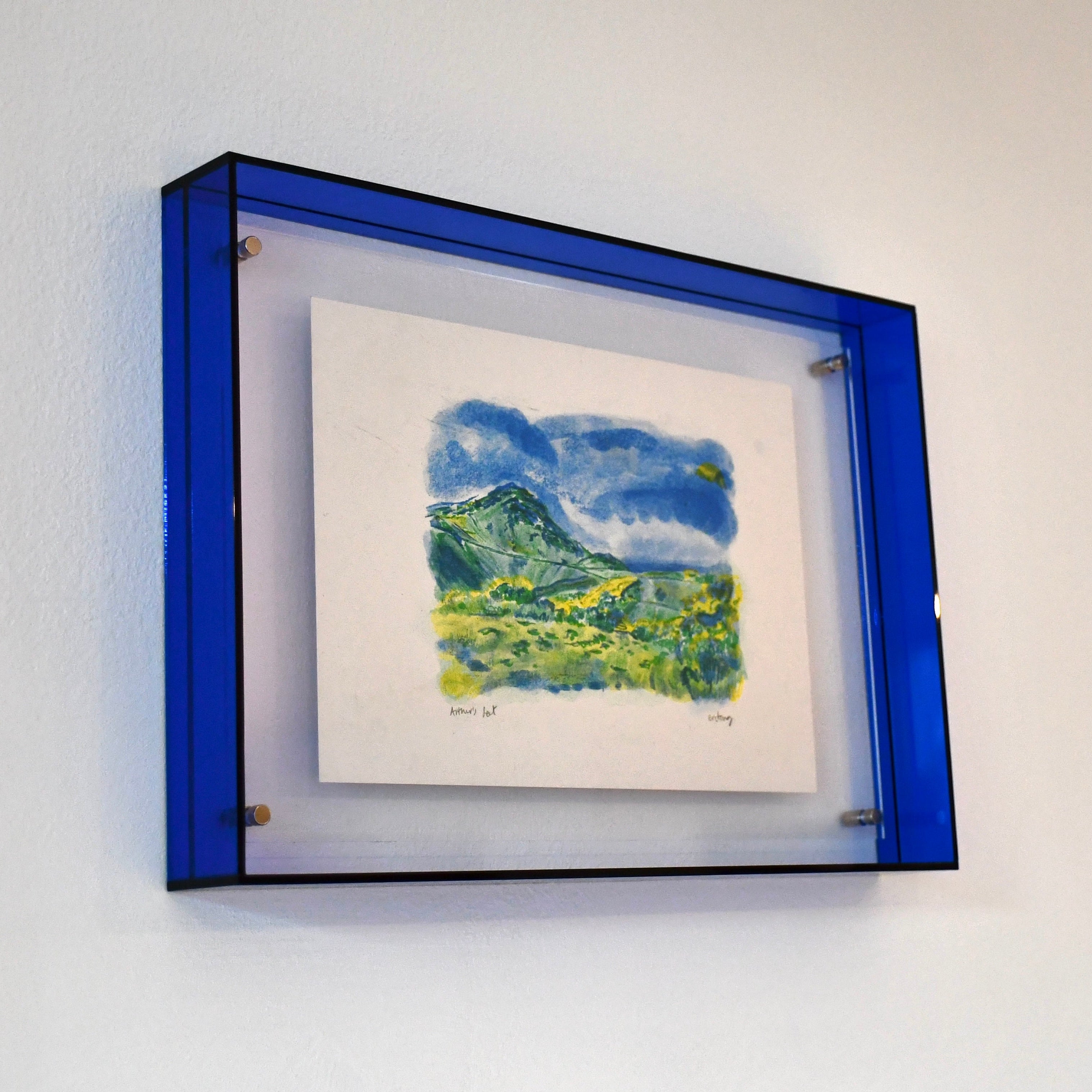 Medium Blue Acrylic Frame