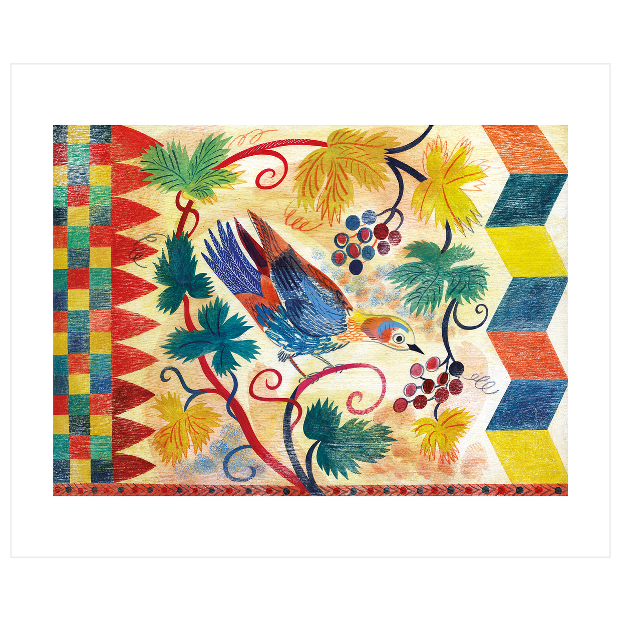 Florentine Birds II Blank Card
