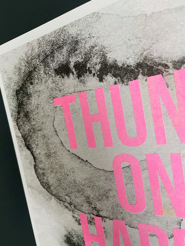 Thunder Only Happens When It's Raining Riso Print