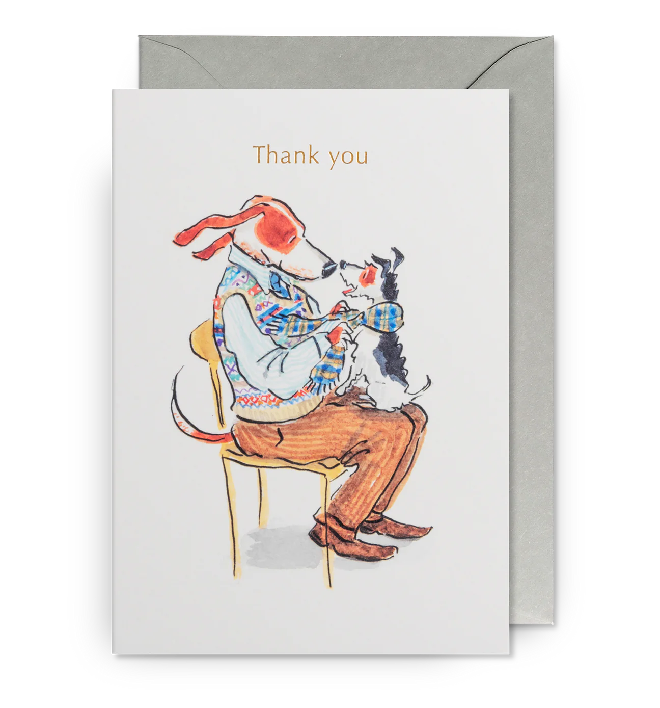 Illustrated Dogs Thank You Card