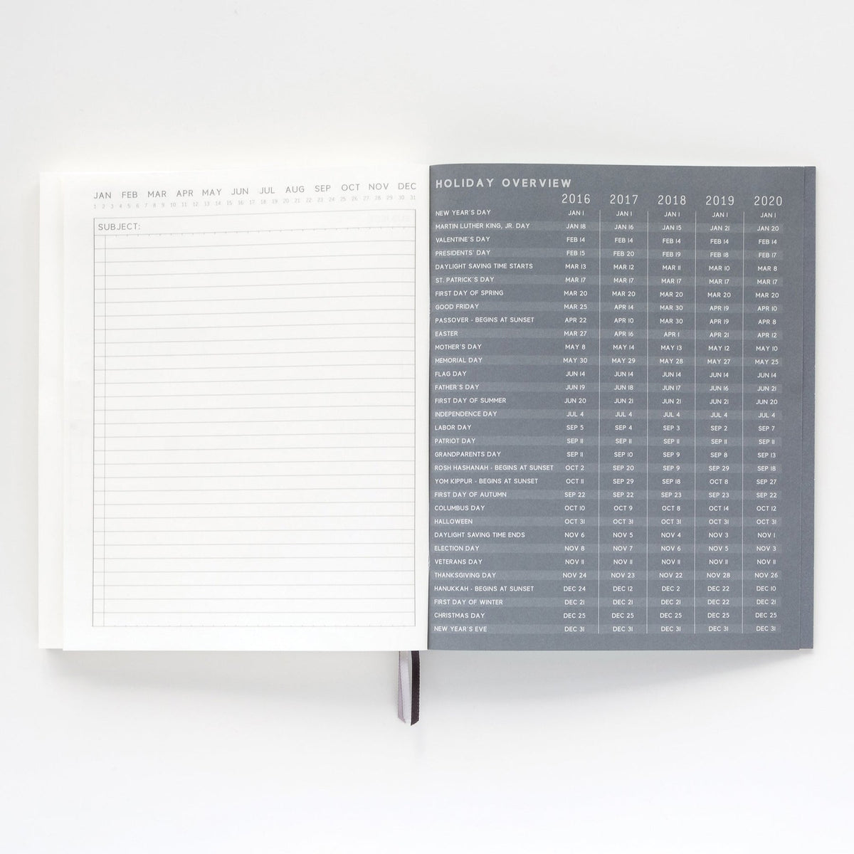 Cobalt & Citron Hardcover Notebook