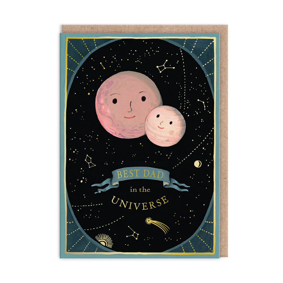 Best Dad In The Universe Father's Day Card