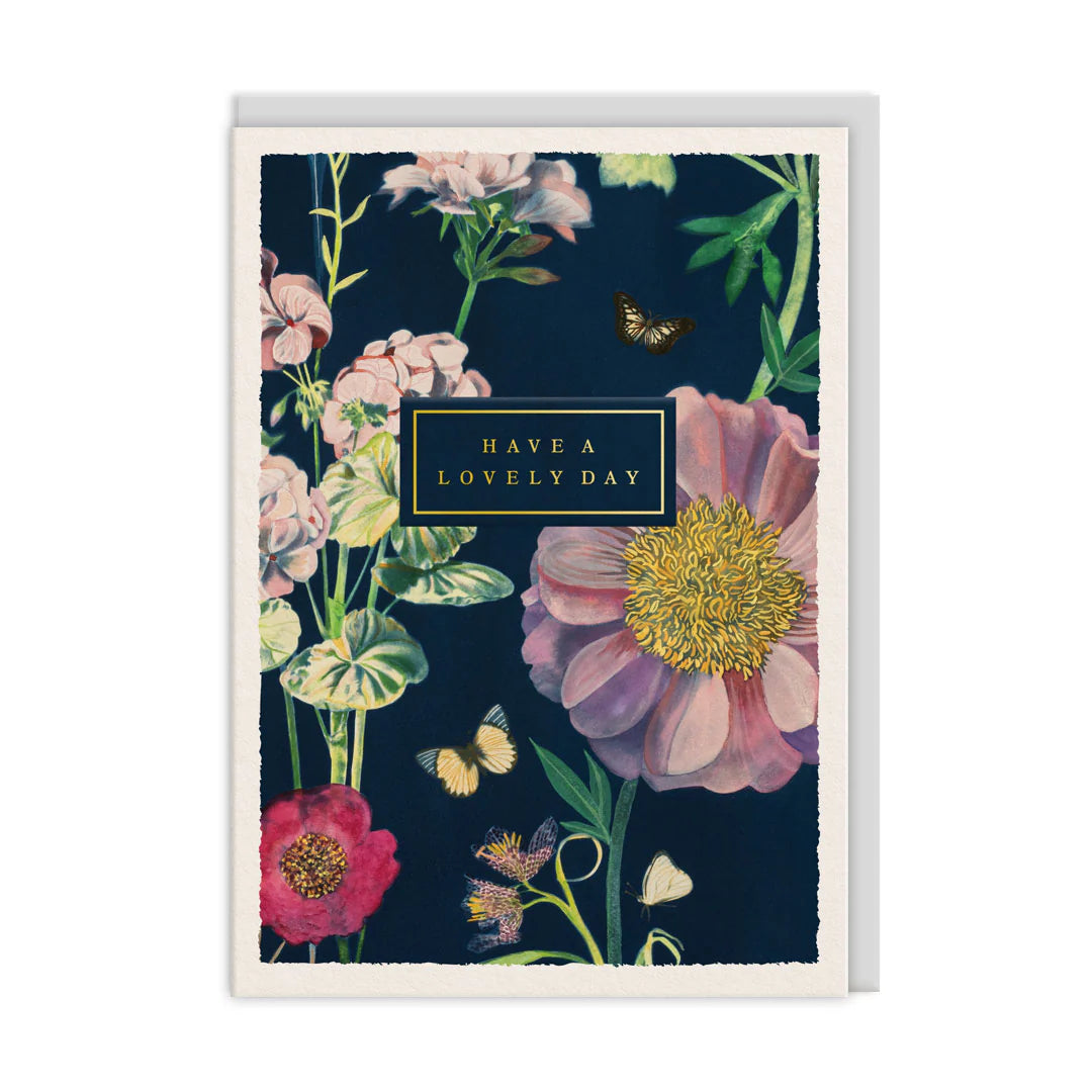 Lovely Day Dahlias Card