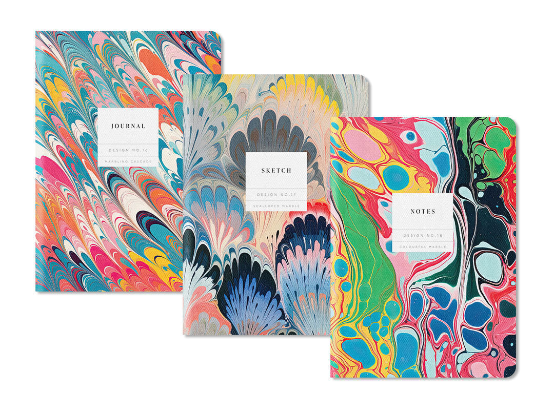 Kaleido Set (No.5) 3 Pack Stitched Notebooks