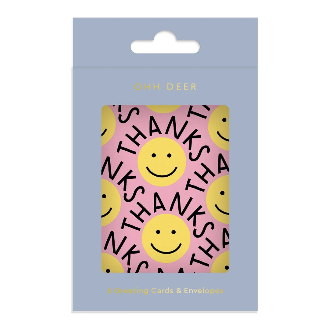 Smileys Mini Thank You Card Pack