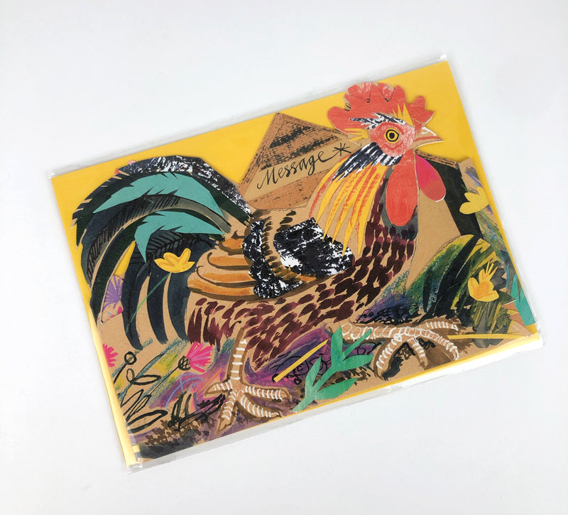 Chickens Fold Out Card