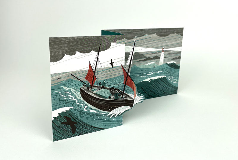Matt Johnson - Lugger In A Storm Fold Out Card