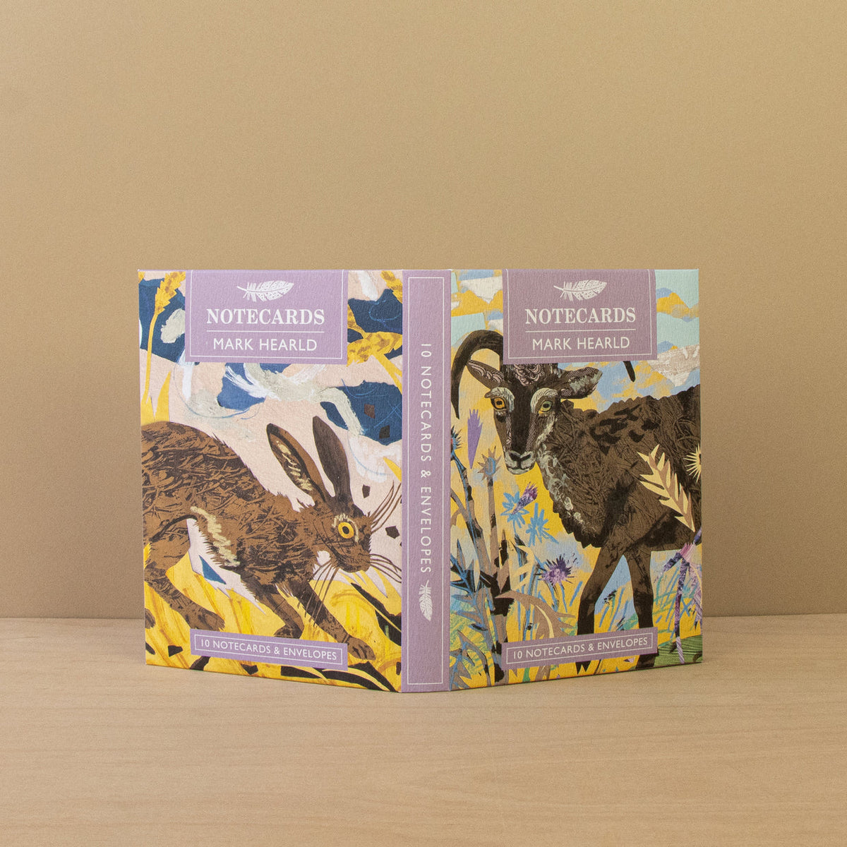 Pack Of 10 Notecards & Envelopes - Soay Sheep & Hare