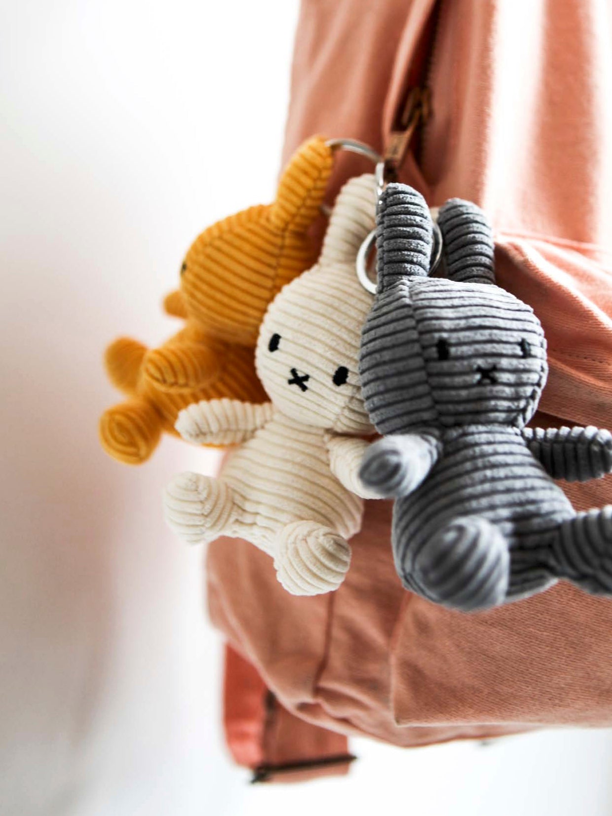 Miffy Yellow Corduroy Keyring
