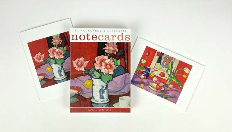 Pack Of 10 Tulips & Roses Notecards & Envelopes