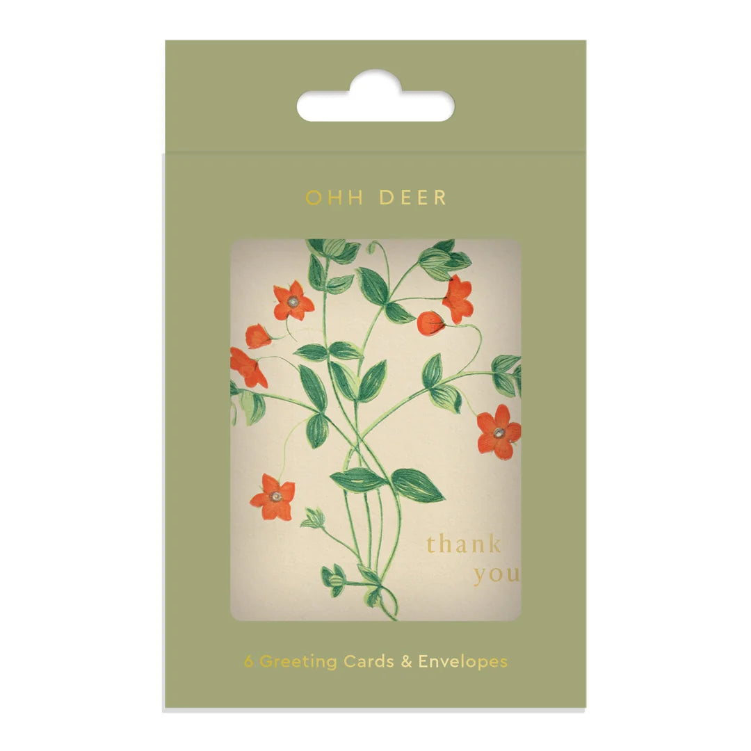 Among The Flowers Mini Thank You Card Pack