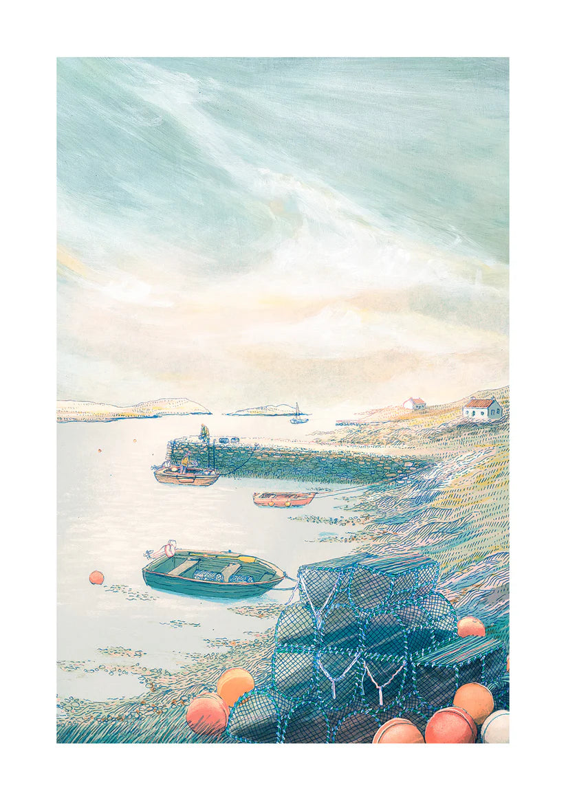 A4 Old Pier Art Print