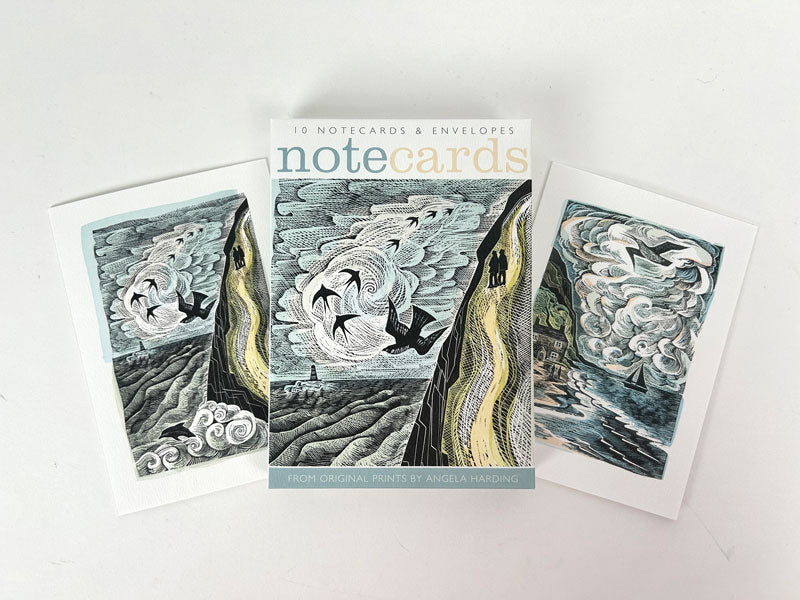Pack Of 10 Cornish Path & The Wild Silence Notecards & Envelops