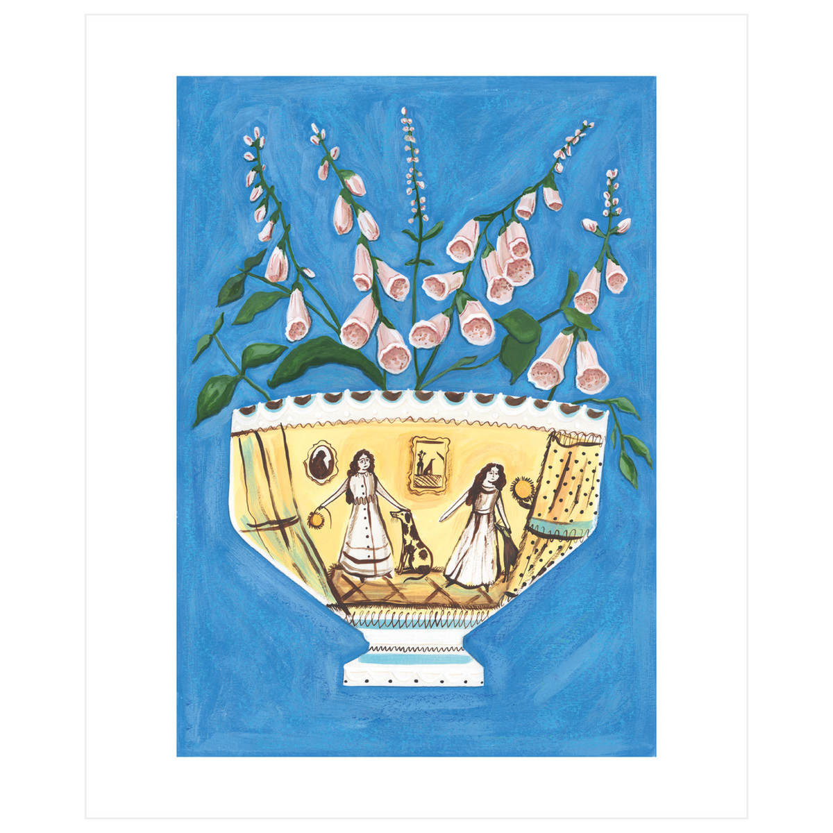 Stately Home Pets Blank Card