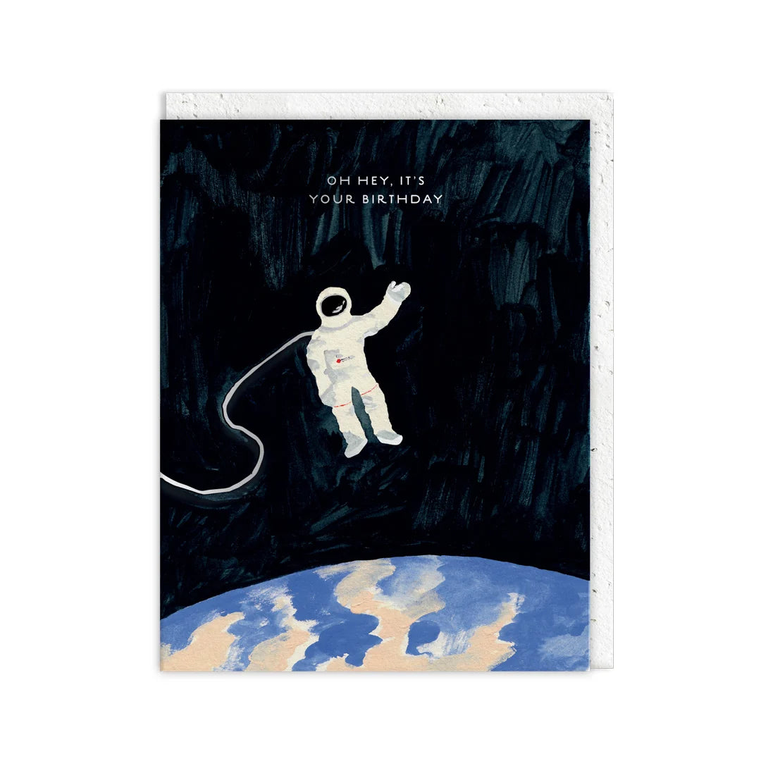 Astronaut Plantable Envelope Birthday Card