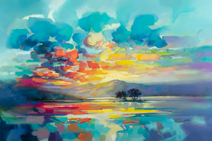 Loch Tay Resonance Mounted Art Print