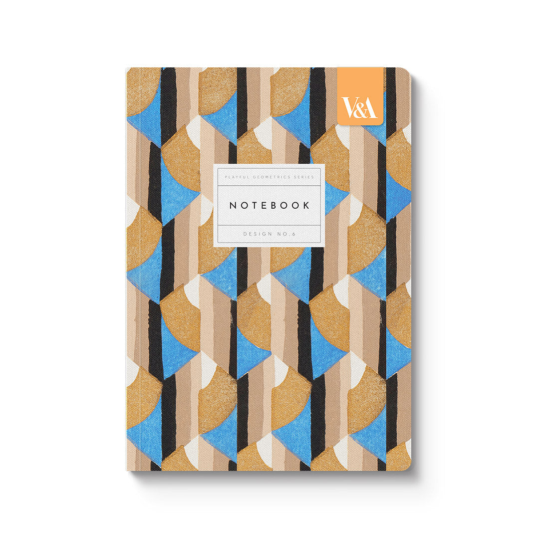 Playful Geometrics Deco Gold Premium Paperback Notebook (A5)
