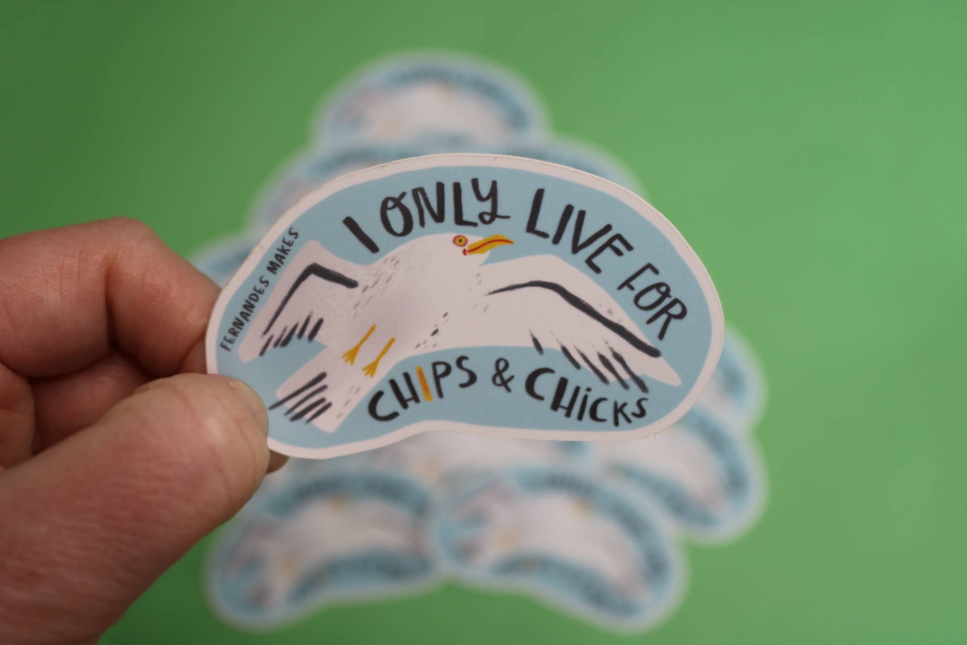 Seagull Vinyl Sticker Chips & Chicks