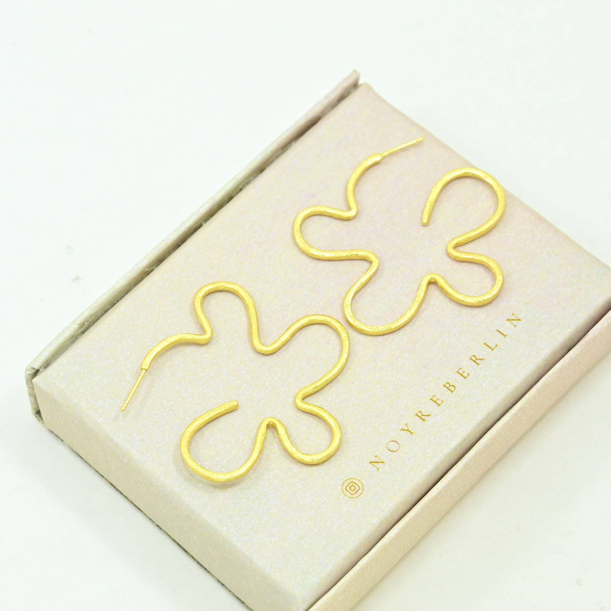 Doria Boho Chic Hoop Earring Gold Plated