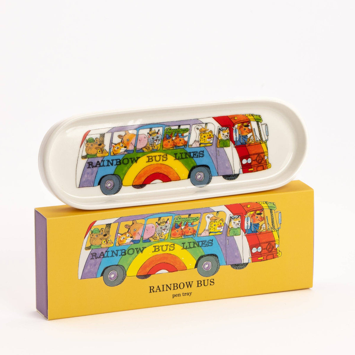 Richard Scarry Rainbow Bus Pen Tray