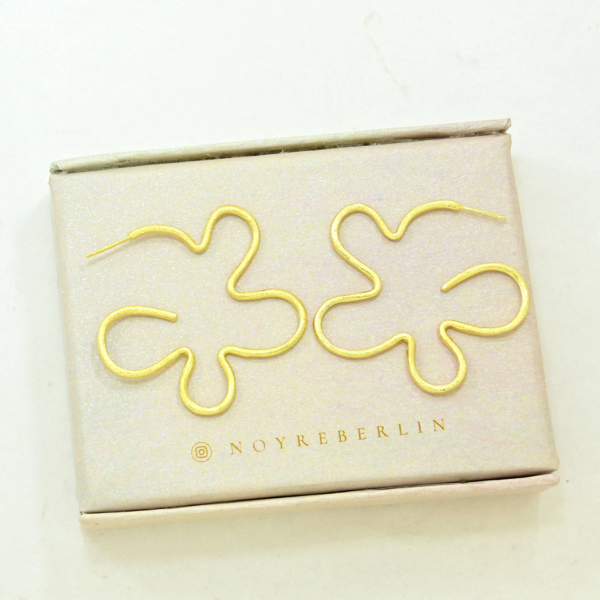 Doria Boho Chic Hoop Earring Gold Plated