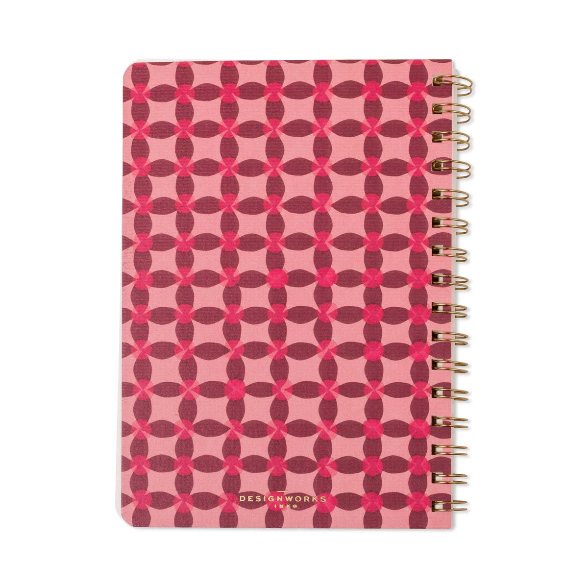 Tulip A5 Twin Wire Notebook - Pinwheel Pink