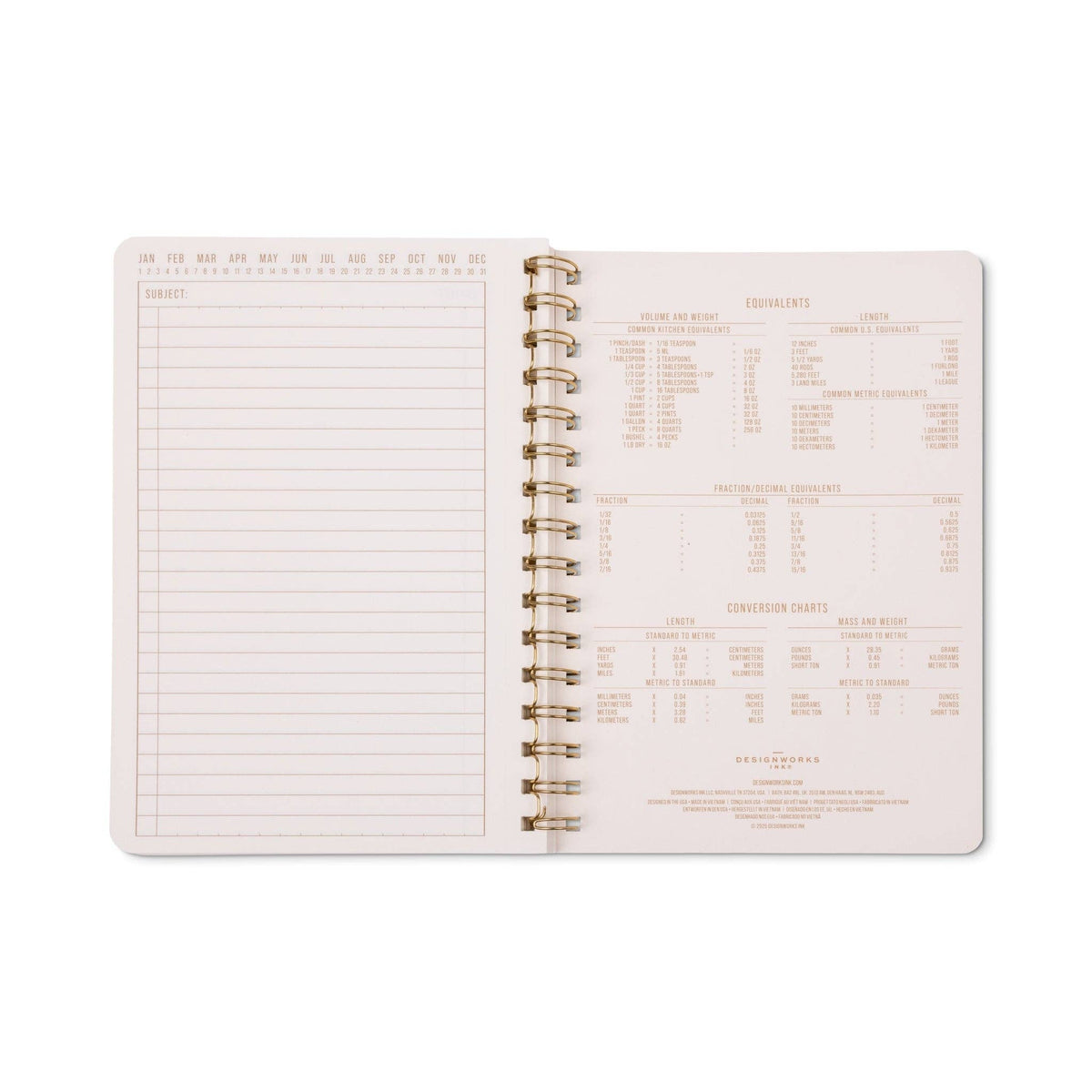 Tulip A5 Twin Wire Notebook - Pinwheel Pink