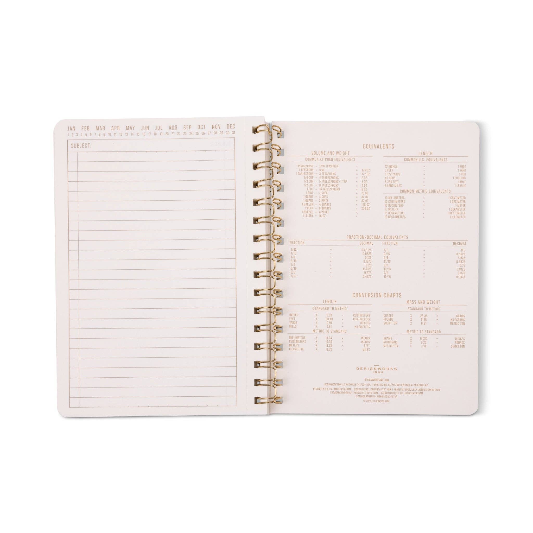 Tulip A5 Twin Wire Notebook - Blue Lattice