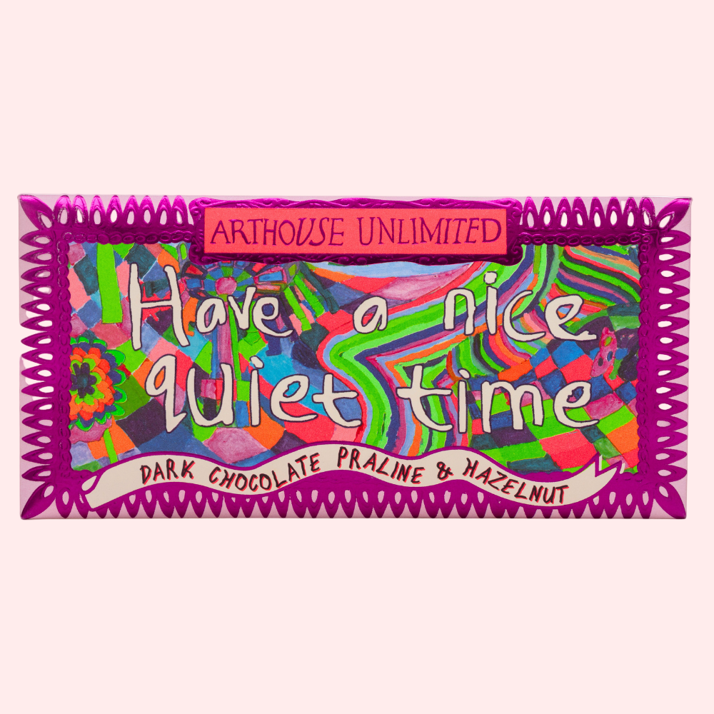 Joy Sized Bar - 'Have a Nice Quiet Time' Dark Chocolate Praline & Hazelnut