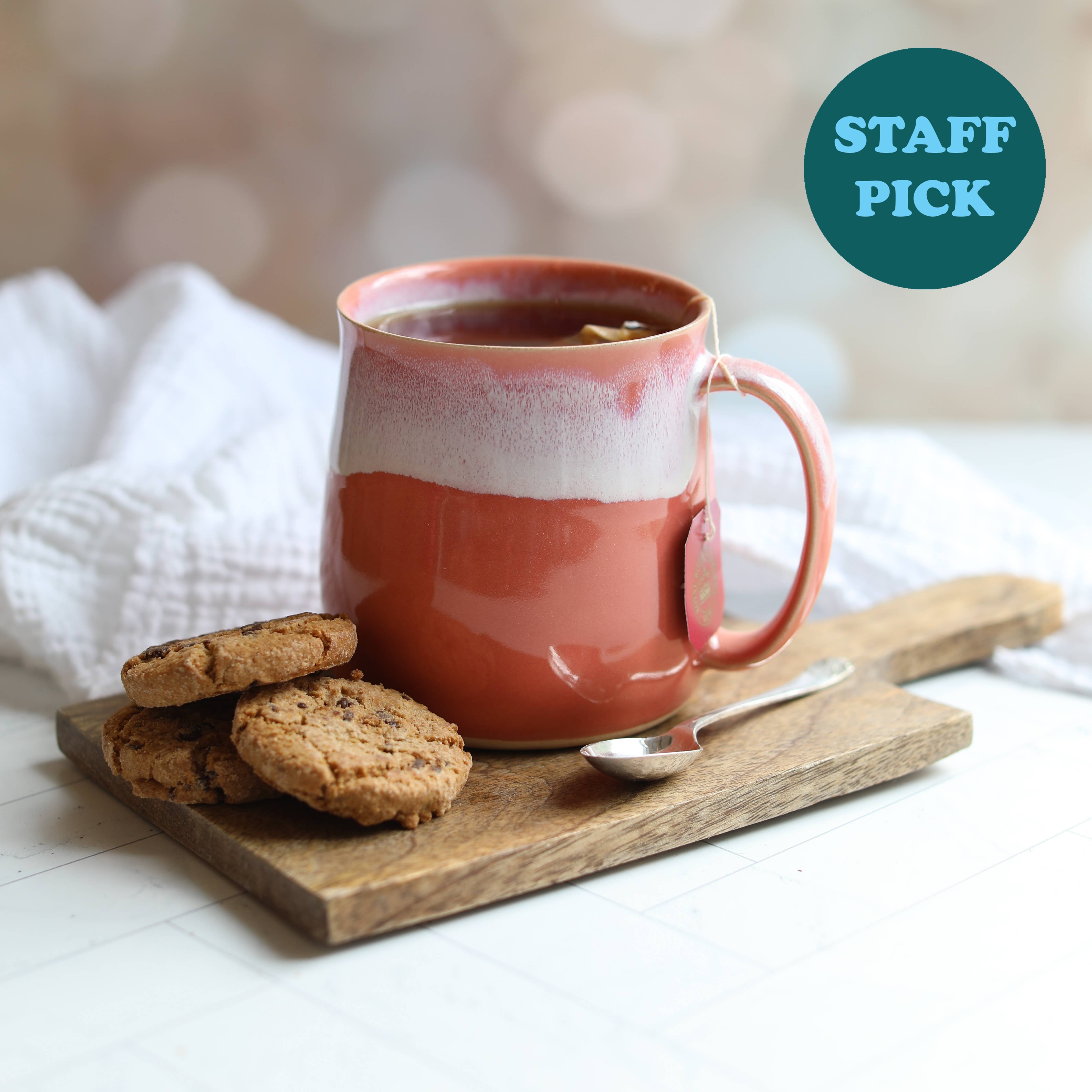 Coral Handmade Coffee Mug