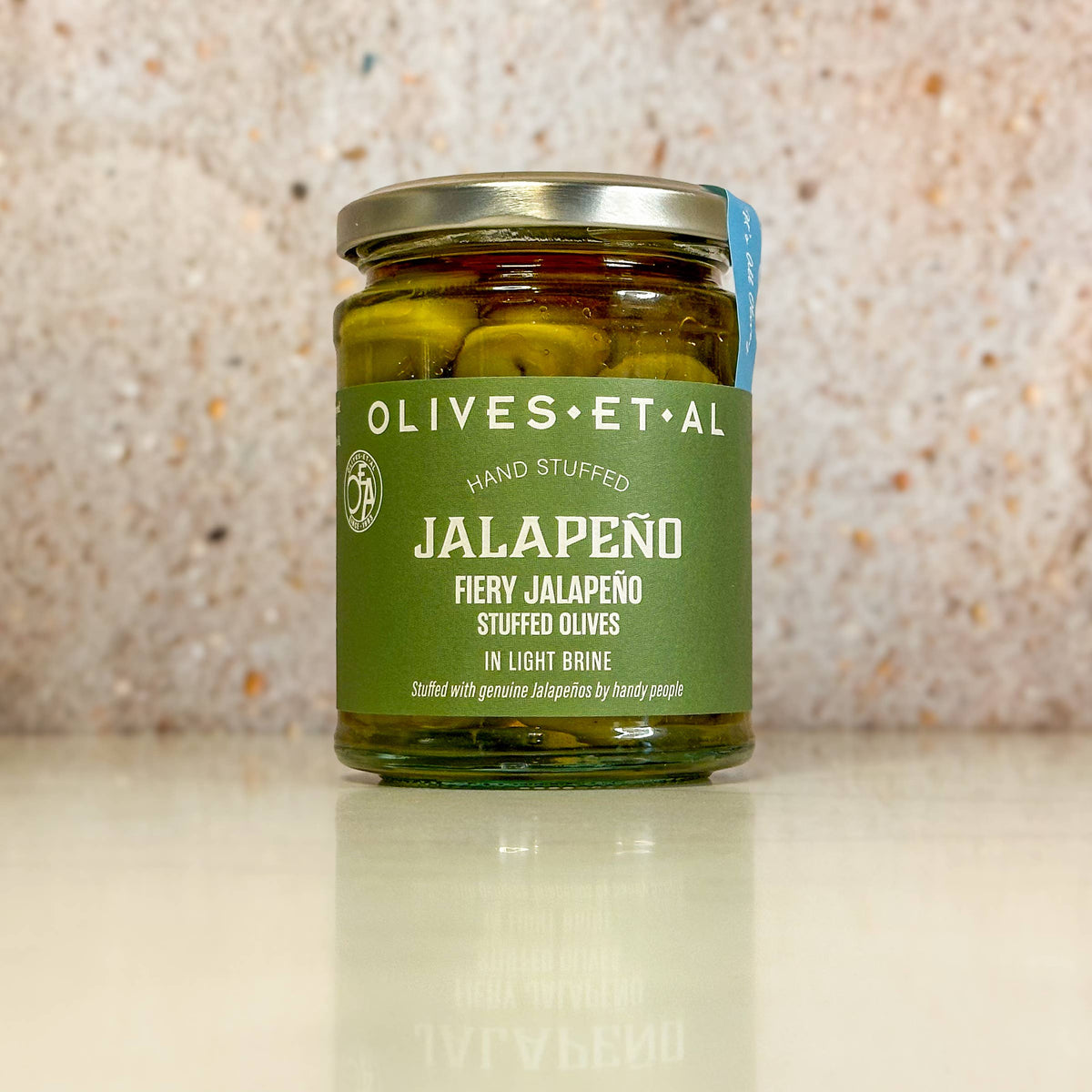 Fiery-ish Jalapeno Stuffed Olives