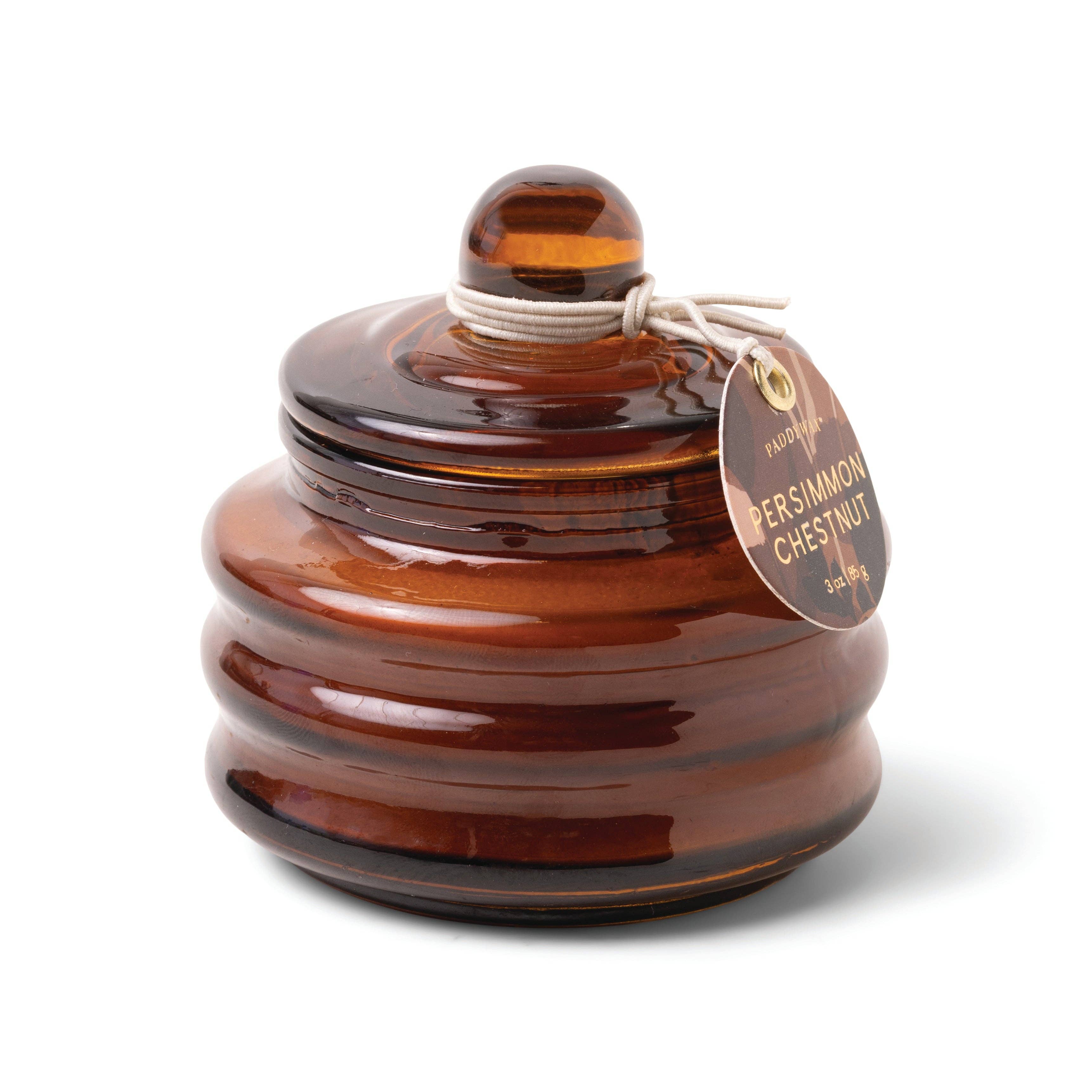 Beam Glass Candle - Amber - Persimmon Chestnut