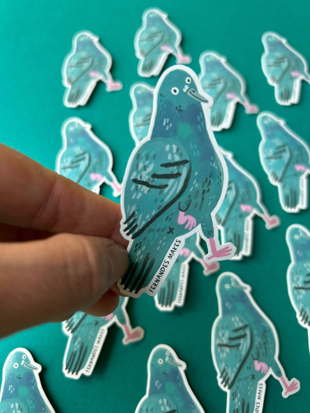 Pigeon Vinyl Stickers: Skye