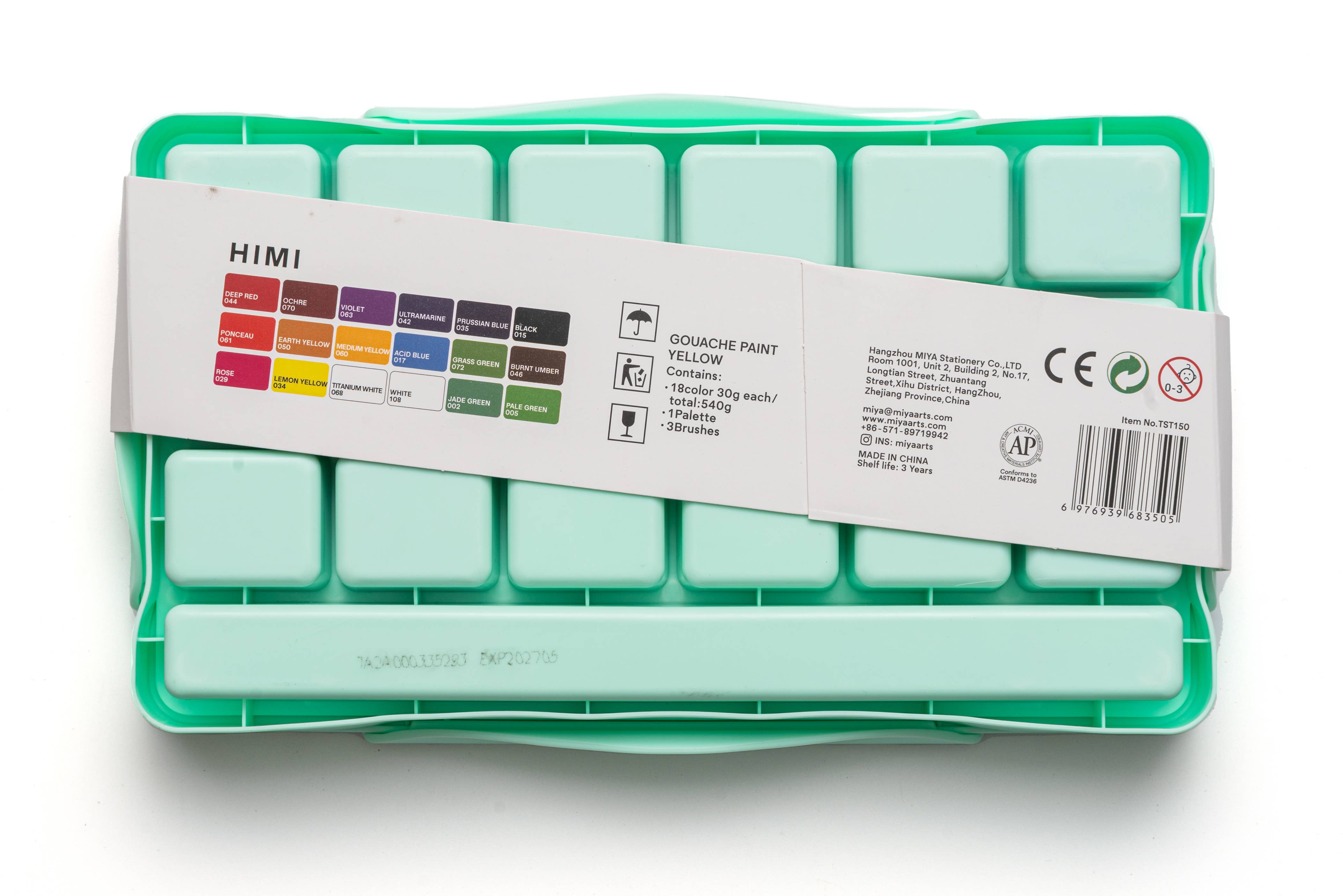 Jelly Cup Gouache Paint Set (18 Colours)