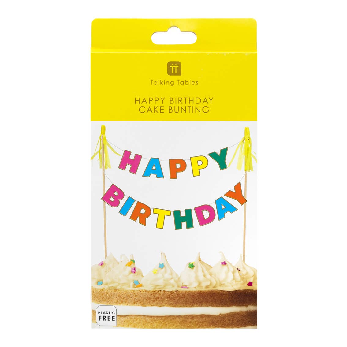Happy Birthday Cake Topper Bunting Decoration