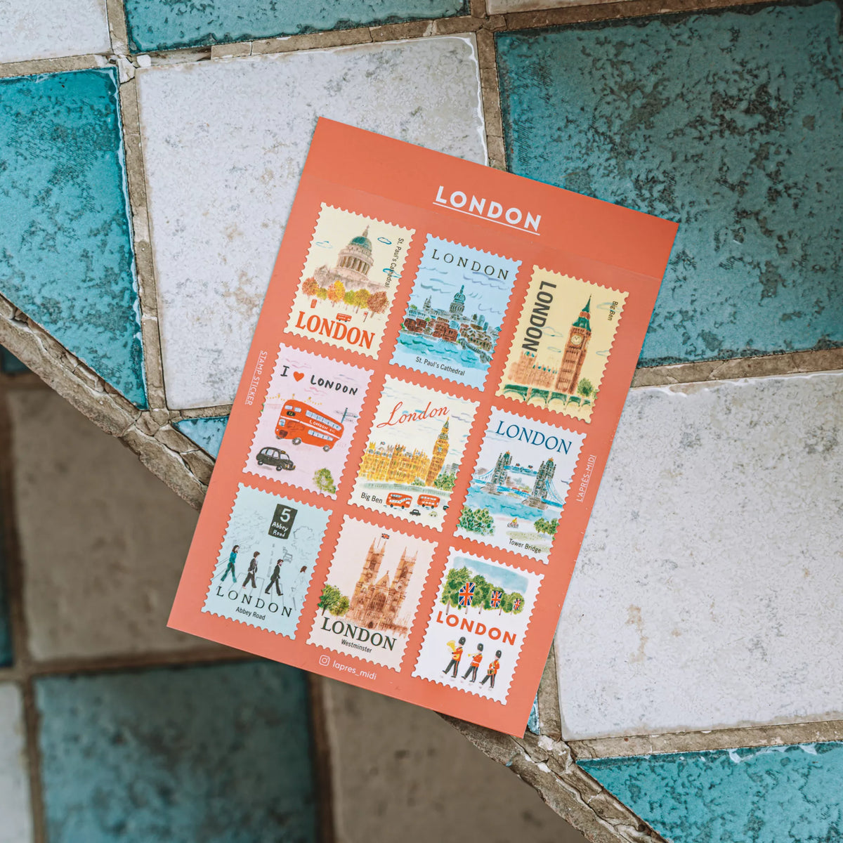 Postage Stamp Stickers - London