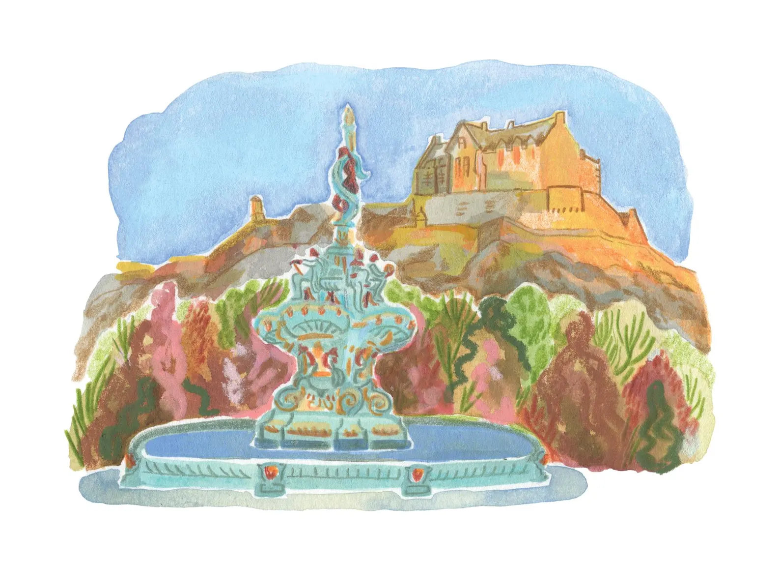Mini Ross Fountain, Edinburgh Print