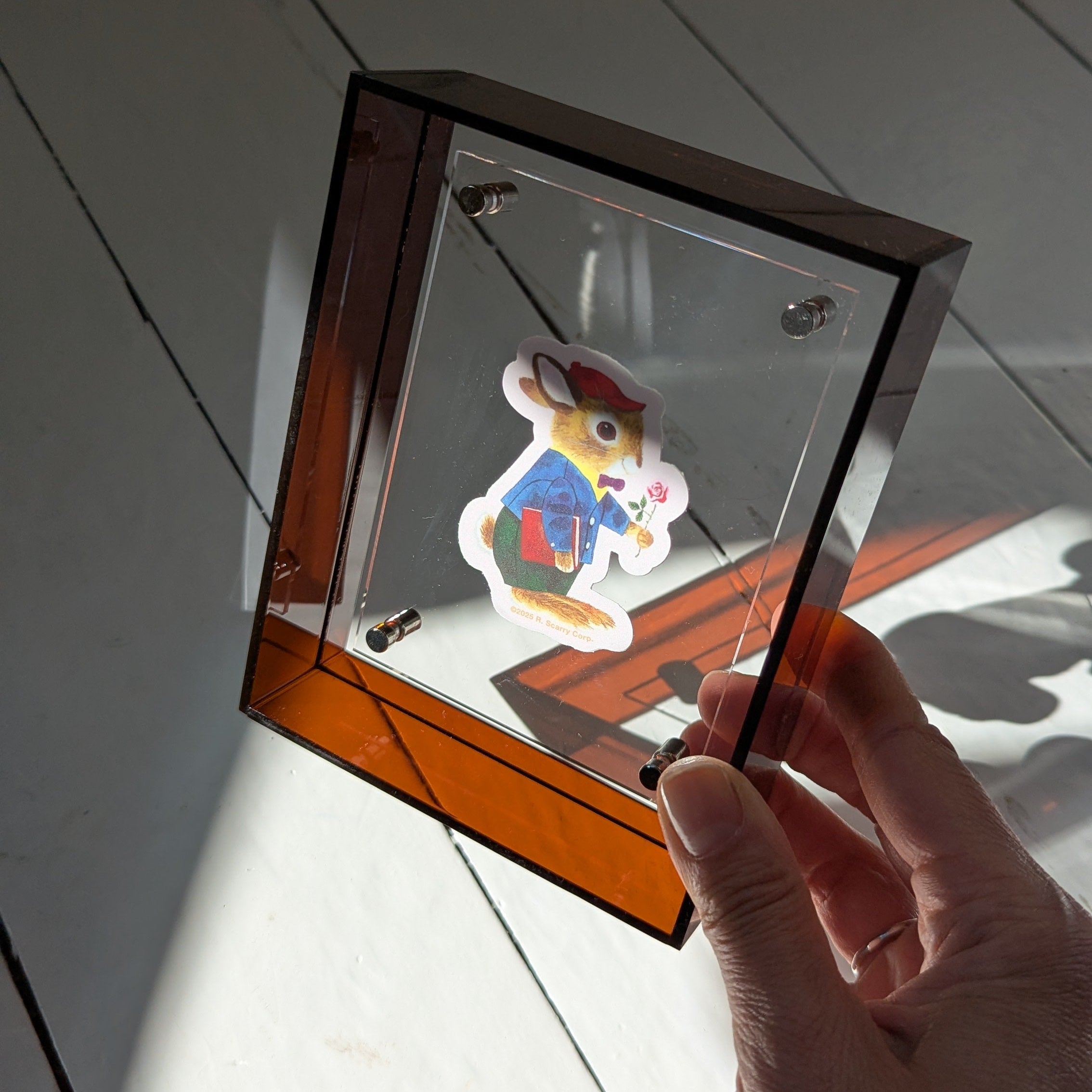 Extra Small Amber Acrylic Frame