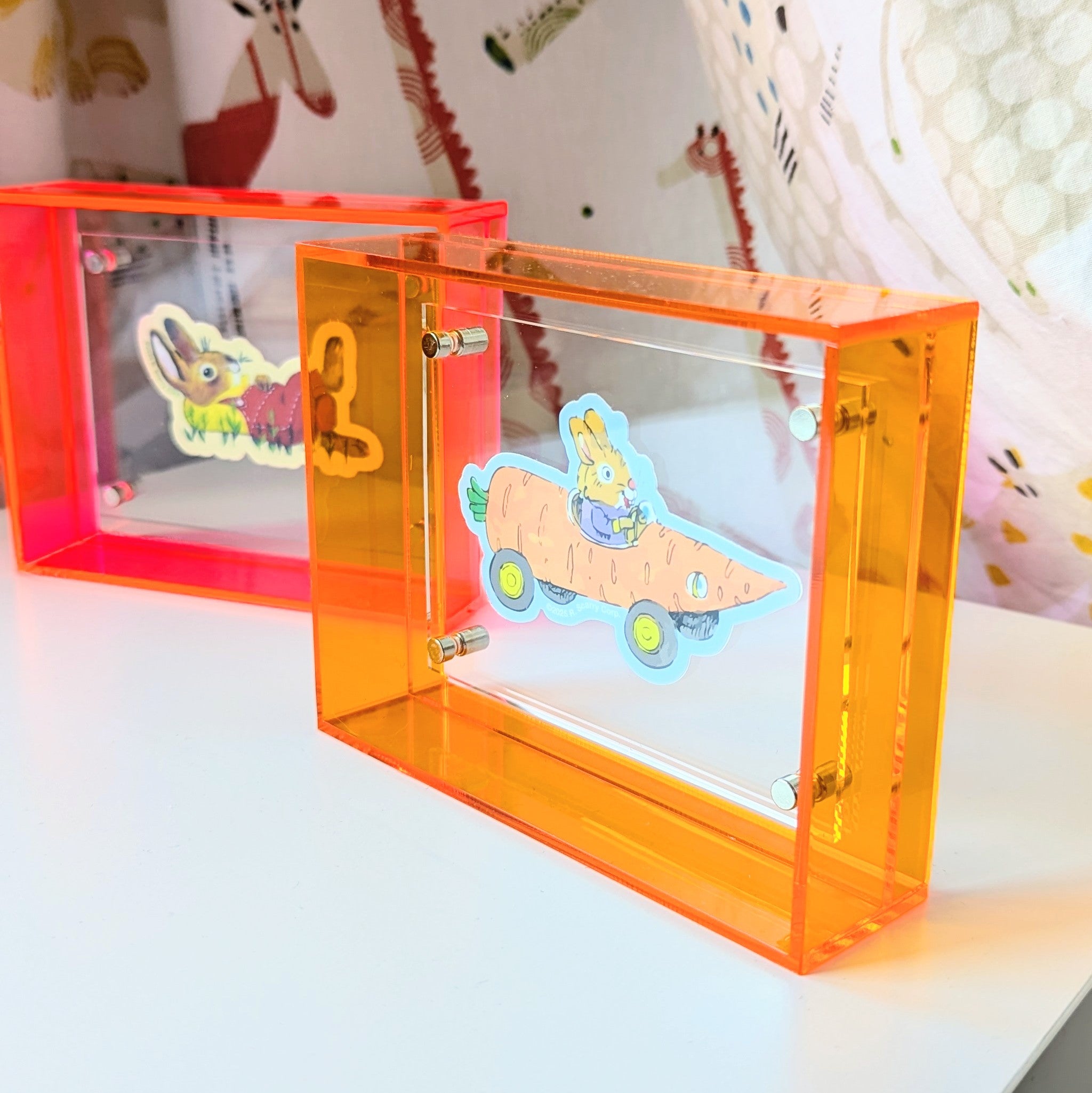 Extra Small Orange Acrylic Frame