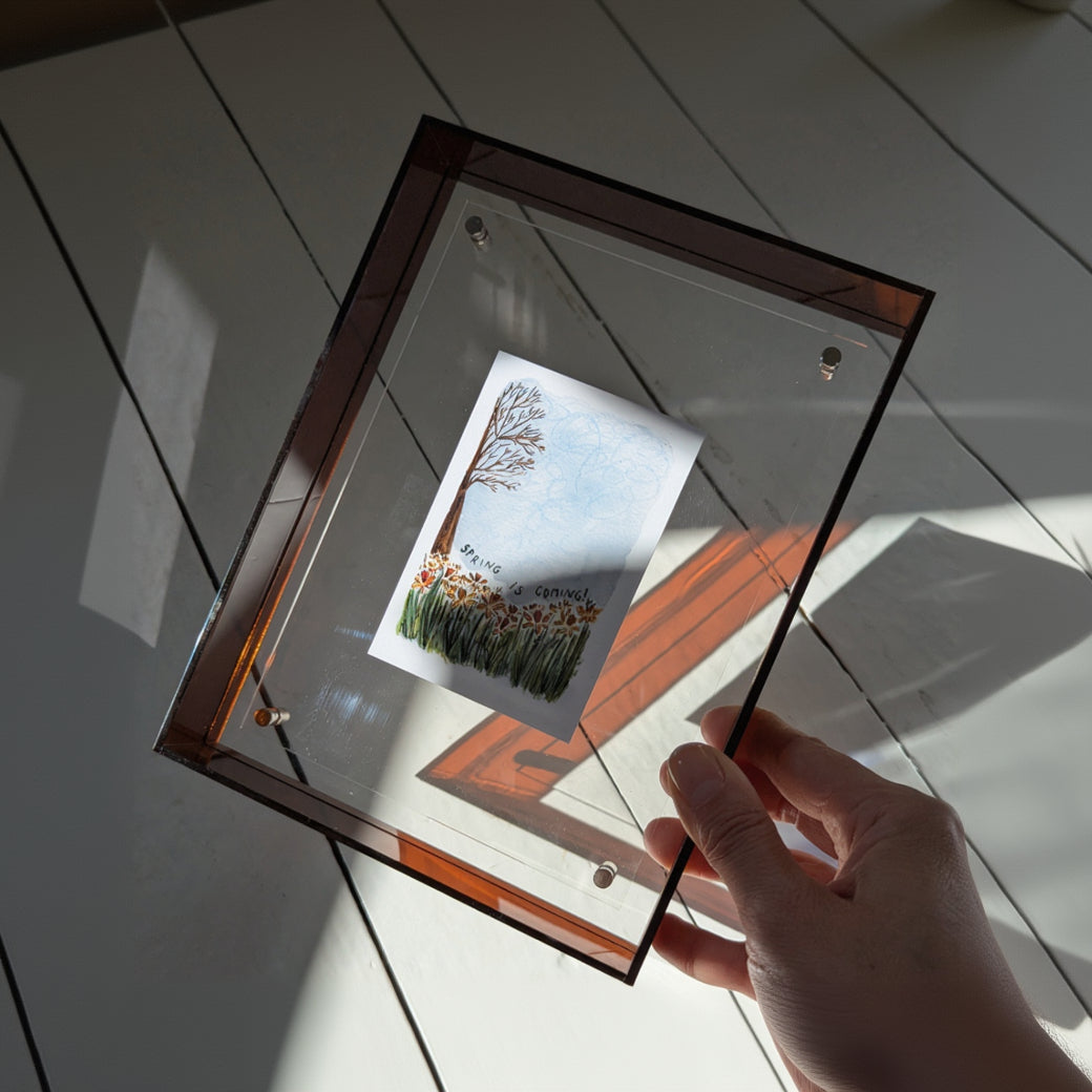 Medium Amber Acrylic Frame