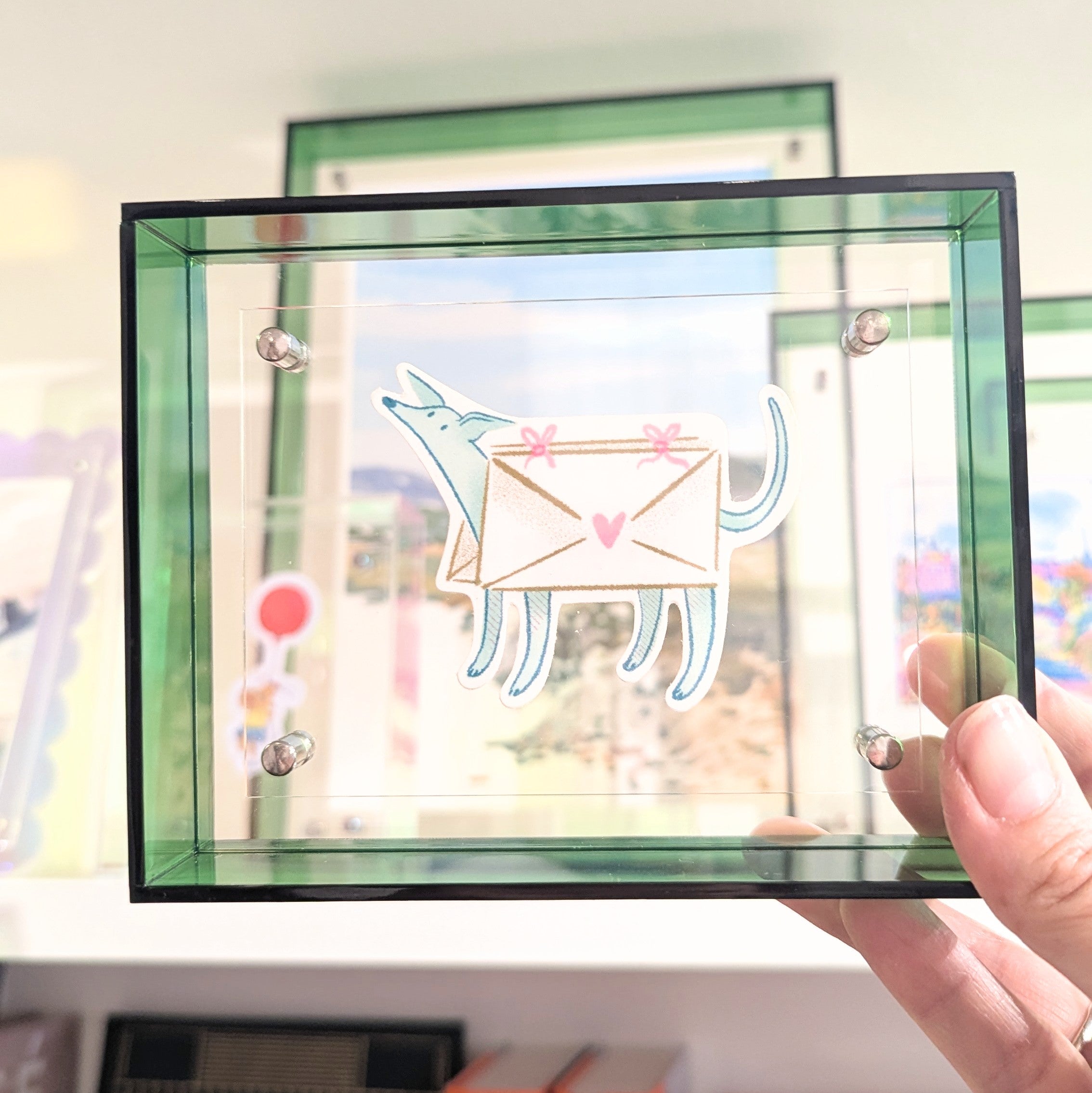 Extra Small Green Acrylic Frame