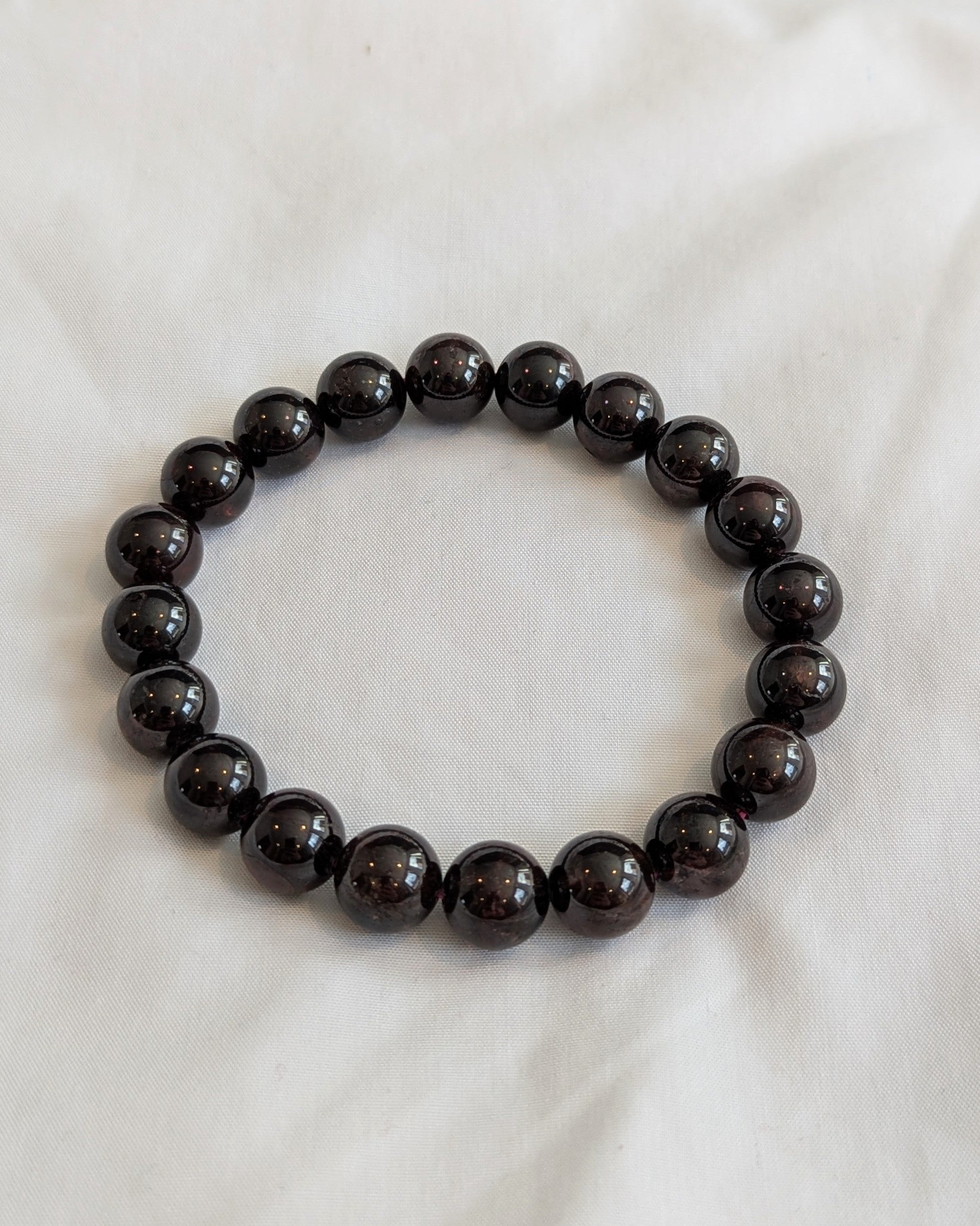 Garnet Bead Bracelet