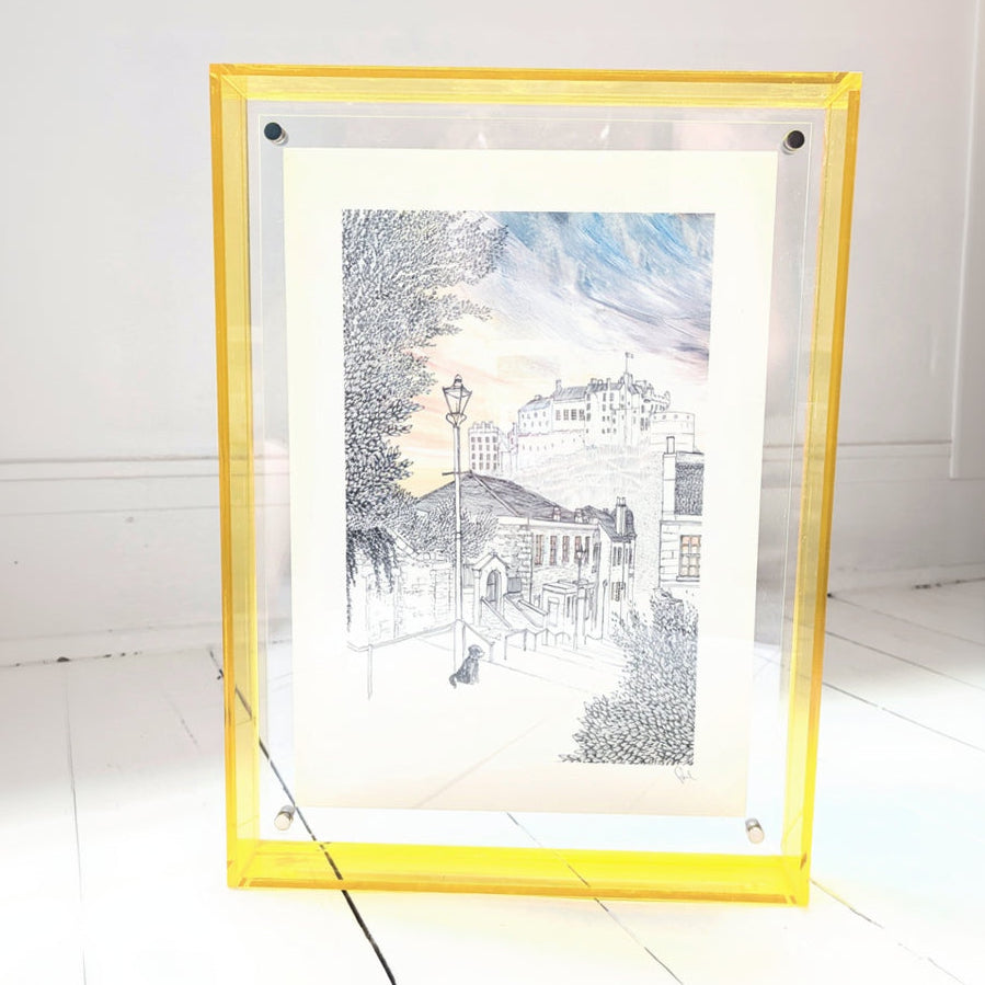 Medium Yellow Acrylic Frame